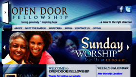 What Theopendoorfellowship.org website looked like in 2017 (6 years ago)