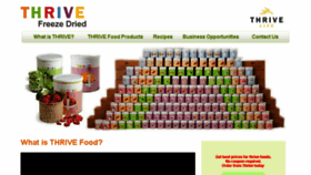What Thrivefreezedried.com website looked like in 2017 (6 years ago)