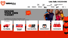 What Tshirtplus.com.au website looked like in 2017 (7 years ago)