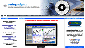 What Tradinganalysis.co.in website looked like in 2017 (6 years ago)