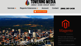 What Toweringmedia.com website looked like in 2017 (6 years ago)