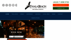 What Thalabeach.com.au website looked like in 2017 (6 years ago)