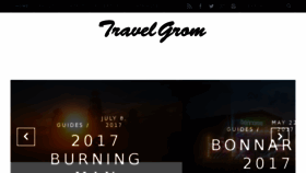What Travelgrom.com website looked like in 2017 (6 years ago)