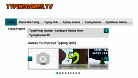 What Typinggames.tv website looked like in 2017 (6 years ago)