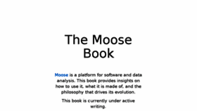 What Themoosebook.org website looked like in 2017 (6 years ago)