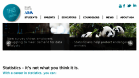 What Thisisstatistics.org website looked like in 2017 (6 years ago)