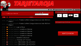 What Tarjetaroja.live website looked like in 2017 (6 years ago)