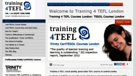 What Training4tefl.com website looked like in 2017 (6 years ago)