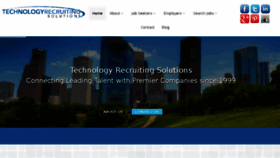 What Technologyrecruiting.com website looked like in 2017 (6 years ago)