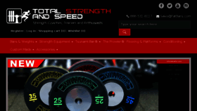 What Totalstrengthandspeed.com website looked like in 2017 (6 years ago)