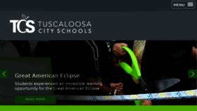 What Tuscaloosacityschools.com website looked like in 2017 (6 years ago)