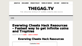 What Thegag.tv website looked like in 2017 (6 years ago)