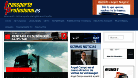 What Transporteprofesional.es website looked like in 2017 (6 years ago)