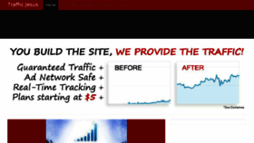 What Trafficjesus.com website looked like in 2017 (6 years ago)