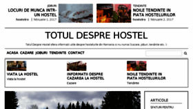 What Totuldesprehostel.ro website looked like in 2017 (6 years ago)