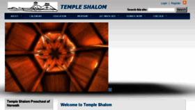 What Templeshalomweb.org website looked like in 2017 (6 years ago)
