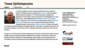 What Tasos-spiliotopoulos.com website looked like in 2017 (6 years ago)