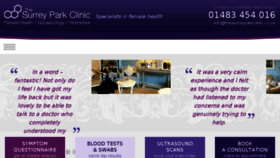 What Thesurreyparkclinic.co.uk website looked like in 2017 (6 years ago)