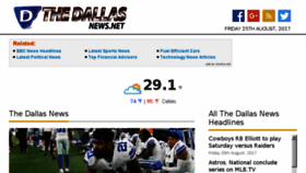 What Thedallasnews.net website looked like in 2017 (6 years ago)