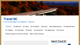 What Travelnc.org website looked like in 2017 (6 years ago)