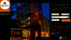 What Thequorumhotel.in website looked like in 2017 (6 years ago)
