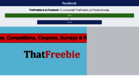What Thatfreebie.com website looked like in 2017 (6 years ago)