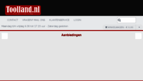 What Toolland.nl website looked like in 2017 (6 years ago)