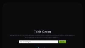 What Tahirozcan.com website looked like in 2017 (6 years ago)