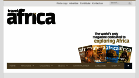 What Travelafricamag.com website looked like in 2017 (6 years ago)