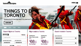 What Torontoescapes.com website looked like in 2017 (6 years ago)