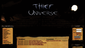 What Thief-universe.com website looked like in 2017 (6 years ago)