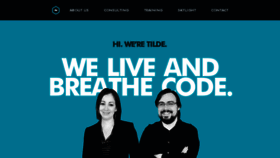 What Tilde.io website looked like in 2017 (6 years ago)