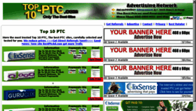 What Top10-ptc.com website looked like in 2017 (6 years ago)
