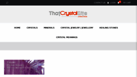 What Thatcrystalsite.com website looked like in 2017 (6 years ago)