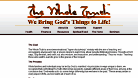 What Thewholetruth.org website looked like in 2017 (6 years ago)