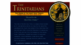 What Trinitarians.org website looked like in 2017 (6 years ago)