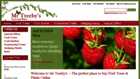 What Treesandplants.co.uk website looked like in 2017 (6 years ago)