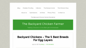 What Thebackyardchickenfarmer.com website looked like in 2017 (6 years ago)