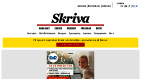 What Tidningenskriva.se website looked like in 2017 (6 years ago)