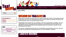 What Taalalert.nl website looked like in 2017 (6 years ago)