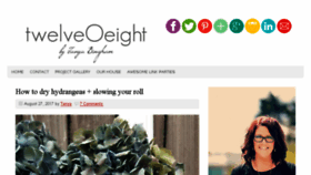 What Twelveoeightblog.com website looked like in 2017 (6 years ago)