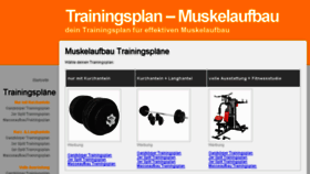 What Trainingsplan-muskelaufbau.biz website looked like in 2017 (6 years ago)