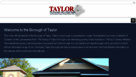 What Taylorborough.com website looked like in 2017 (6 years ago)