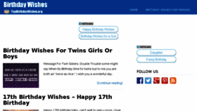 What Topbirthdaywishes.org website looked like in 2017 (6 years ago)