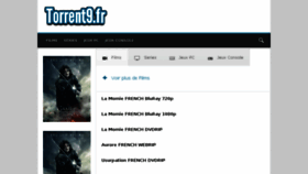 What Torrent9.fr website looked like in 2017 (6 years ago)