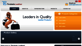What Tirubalaleather.com website looked like in 2017 (6 years ago)