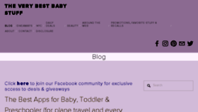 What Theverybestbabystuff.com website looked like in 2017 (6 years ago)