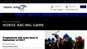 What Trophyhorse.com website looked like in 2017 (6 years ago)