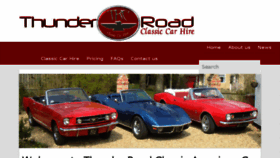 What Thunderroadclassics.com website looked like in 2017 (6 years ago)