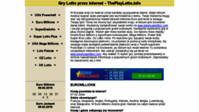 What Theplaylotto.info website looked like in 2017 (6 years ago)